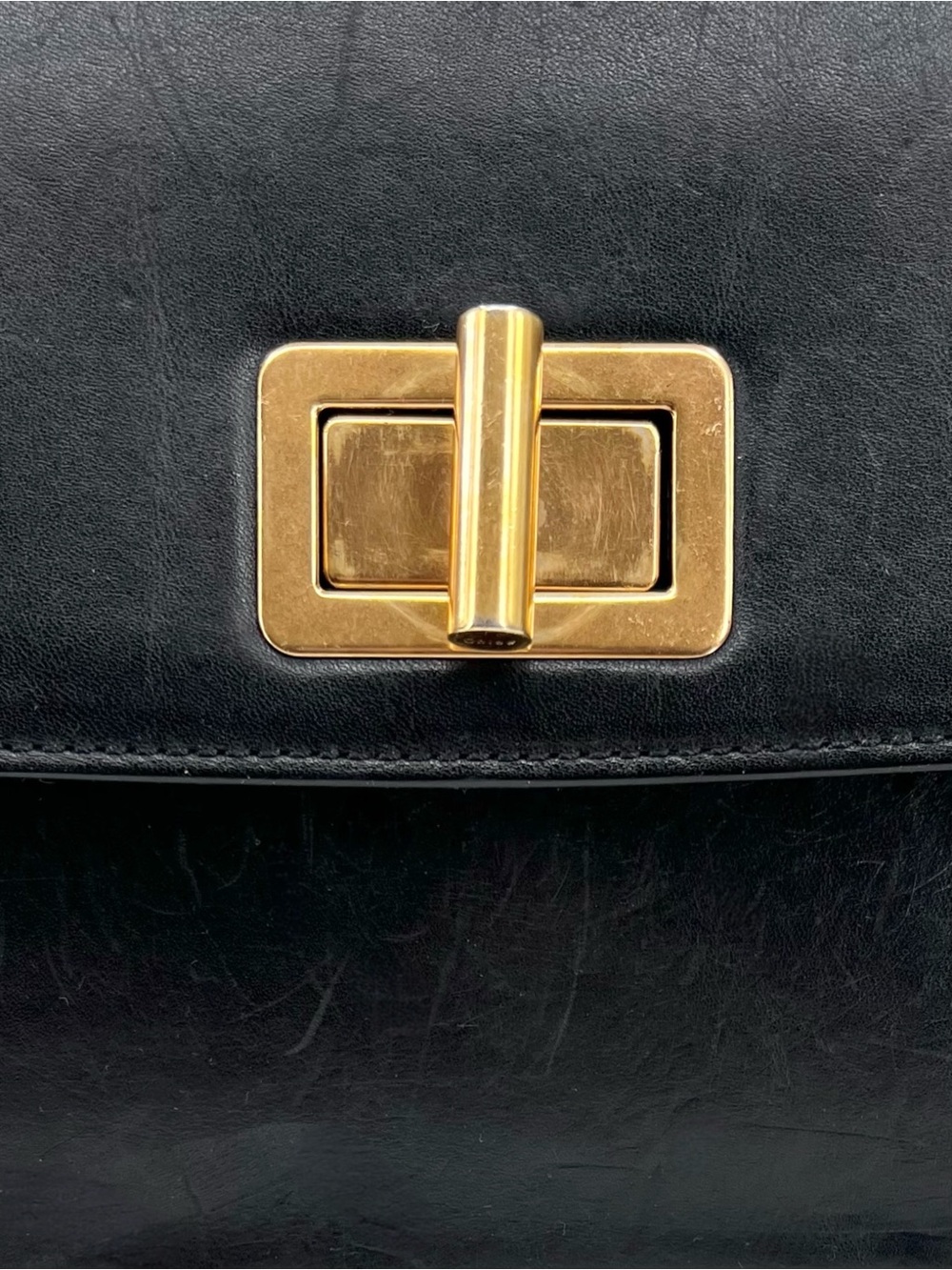 Authenticated Chloe Black Leather Box Crossbody Bag with Authenticity Card - Picture 8 of 16